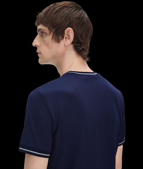 Twin Tipped Tee - Navy