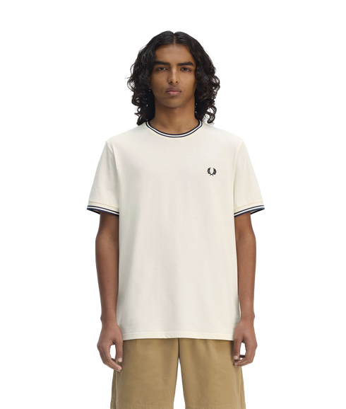 Twin Tipped Tee - Cream