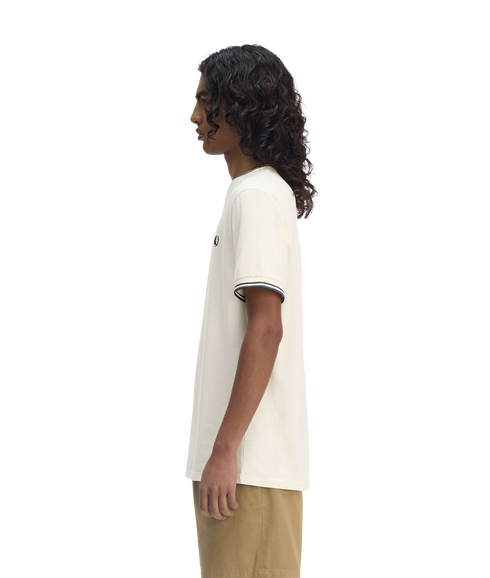 Twin Tipped Tee - Cream