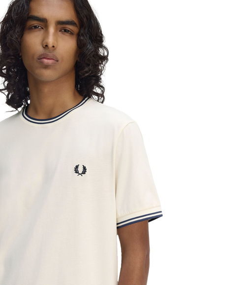 Twin Tipped Tee - Cream