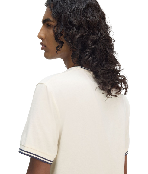 Twin Tipped Tee - Cream