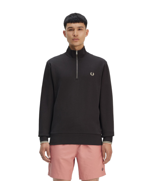 Half Zip Sweat - Grey