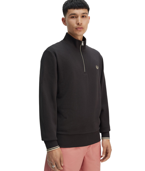 Half Zip Sweat - Grey
