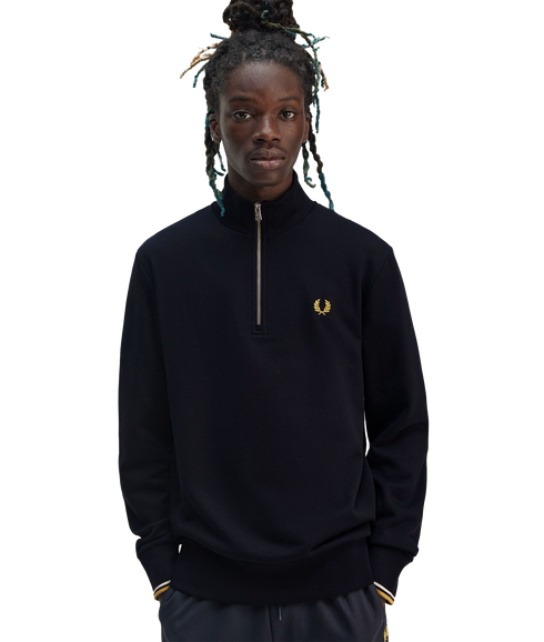 Half Zip Sweat - Navy