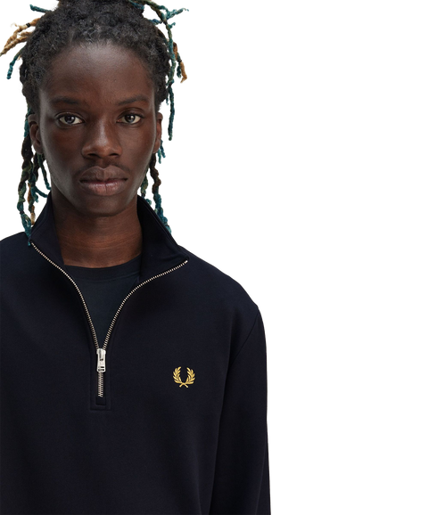 Half Zip Sweat - Navy
