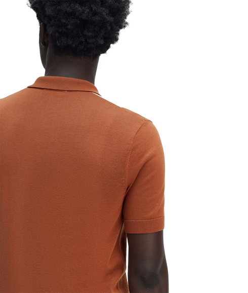 Vertical Stripe Zip Polo - Multi