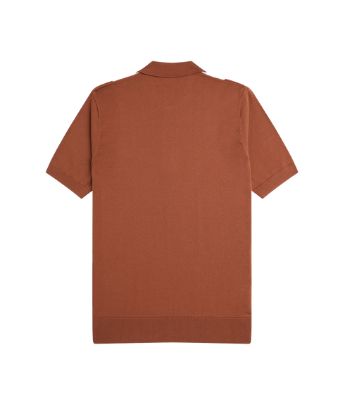 Vertical Stripe Zip Polo - Multi