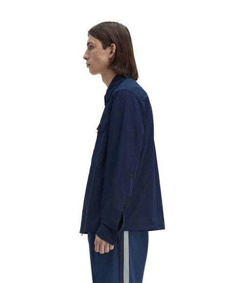 Zip Thru Overshirt - Navy