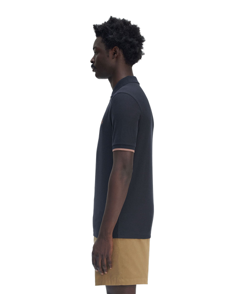 Crepe Pique Tee - Navy