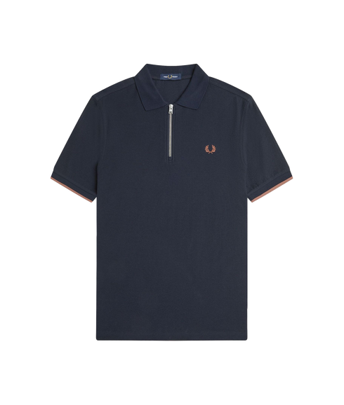 Crepe Pique Tee - Navy