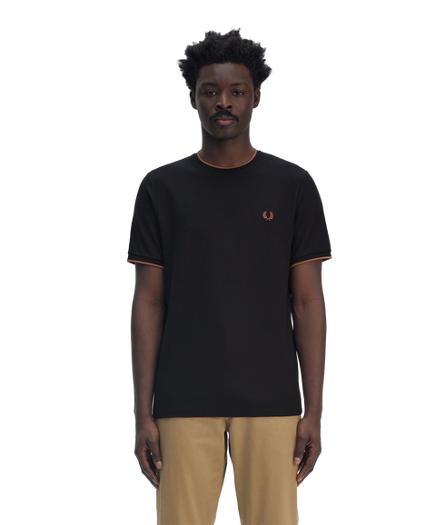 Crepe Pique Tee - Navy