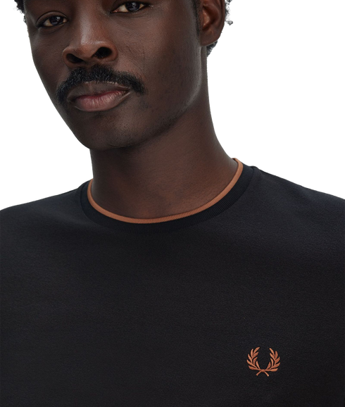 Crepe Pique Tee - Navy