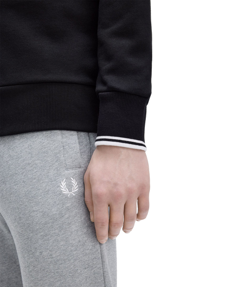 Half Zip Sweat - Black