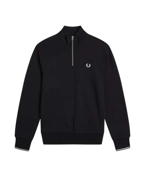 Half Zip Sweat - Black