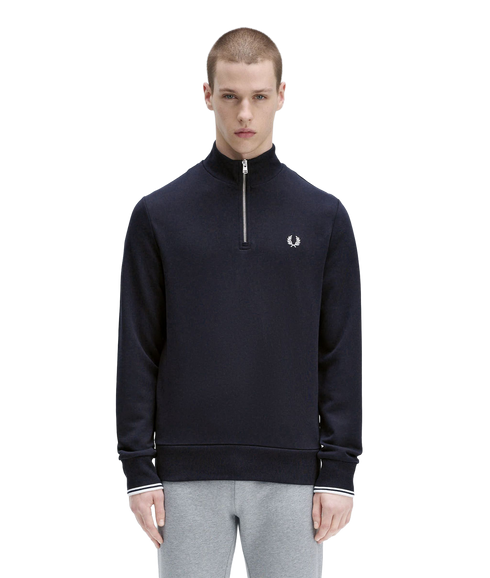 Half Zip Sweat - Navy