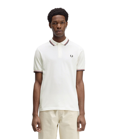 Twin Tipped Polo Shirt - Cream