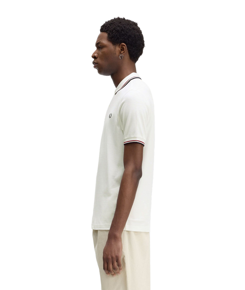 Twin Tipped Polo Shirt - Cream