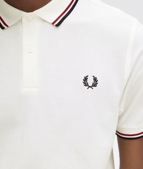 Twin Tipped Polo Shirt - Cream