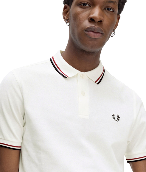 Twin Tipped Polo Shirt - Cream