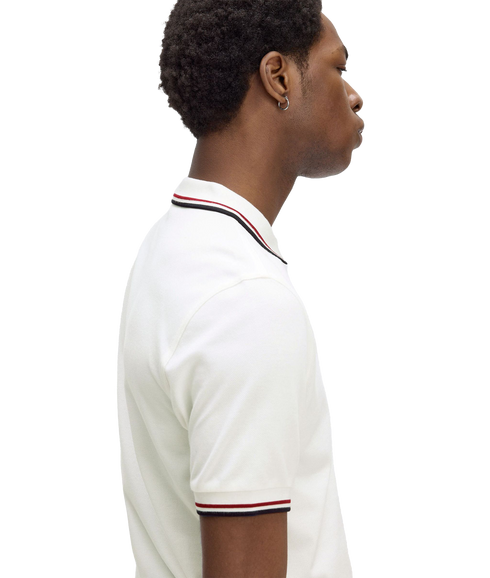 Twin Tipped Polo Shirt - Cream