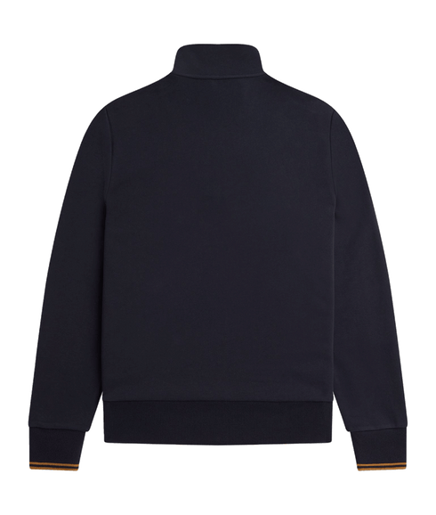 Half Zip Sweatshirt - Navy/Dark Caramel-R63