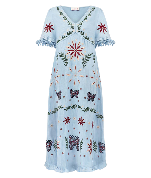 Mererid Dress - Blue