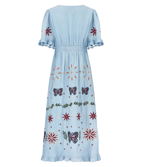 Mererid Dress - Blue