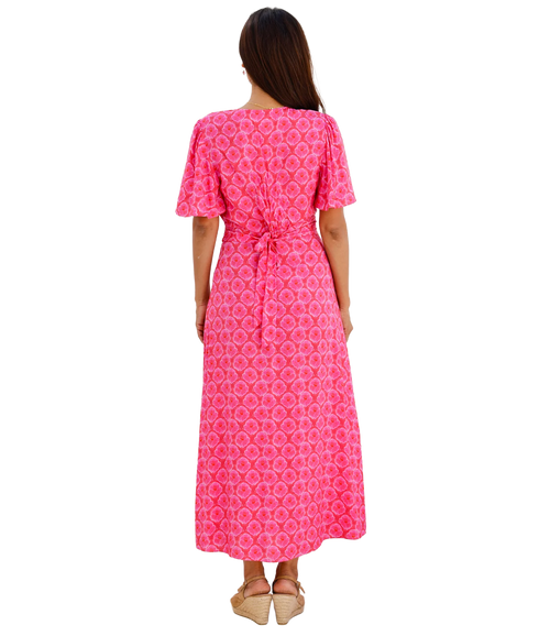Mimi EcoVero Dress - Pink/Red