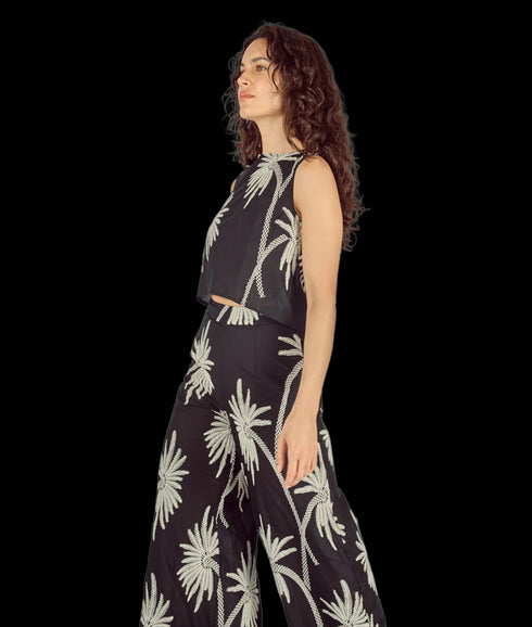 Wide Boy Trousers - Black