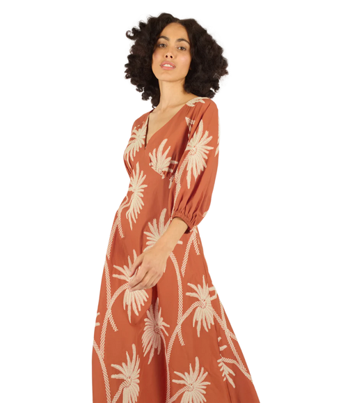 Gloria Dress - Rust