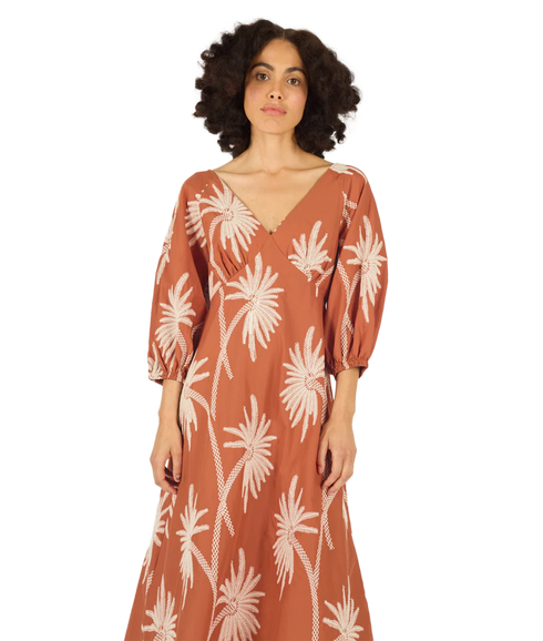 Gloria Dress - Rust