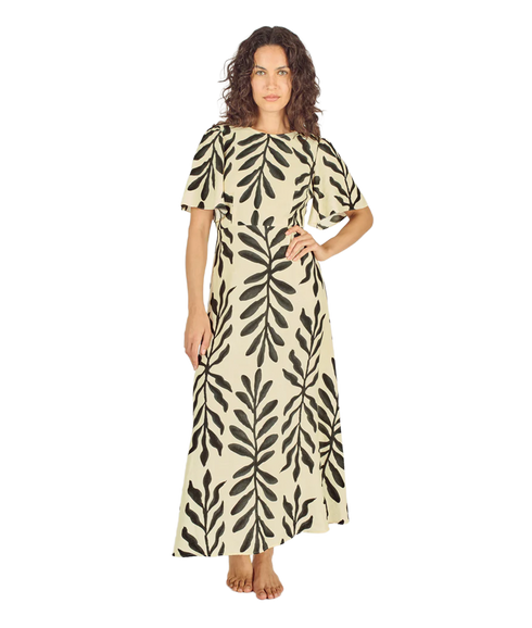 Rene Dress - Black/Cream