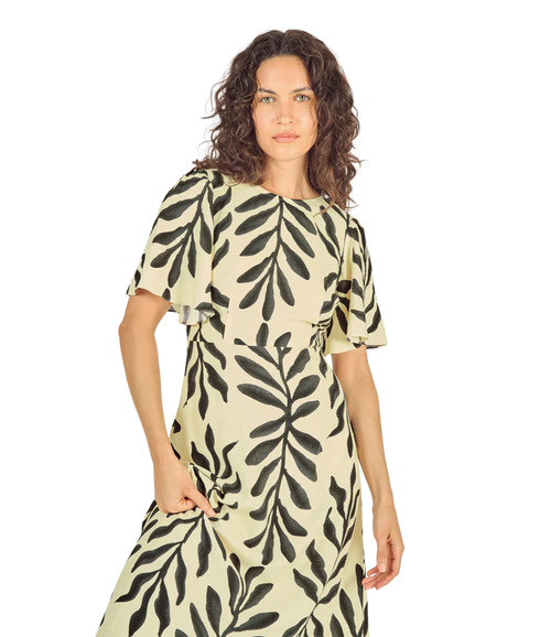 Rene Dress - Black/Cream