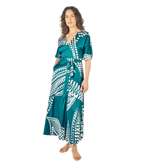Charlie Wrap Dress - Blue