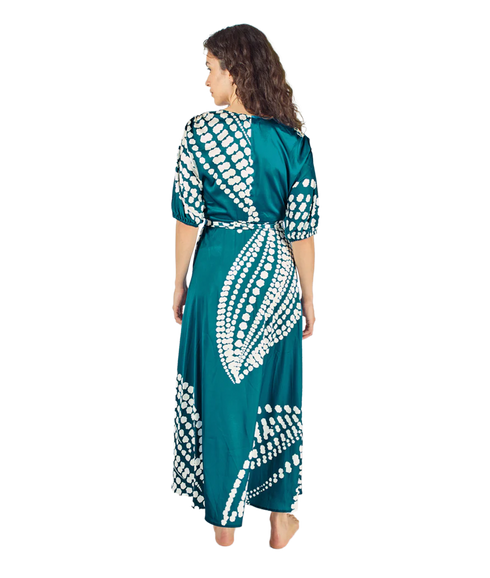 Charlie Wrap Dress - Blue