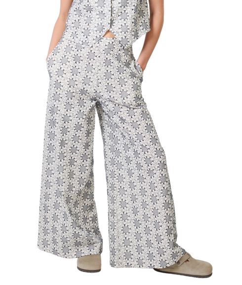 Rene Broderie Trouser - Navy