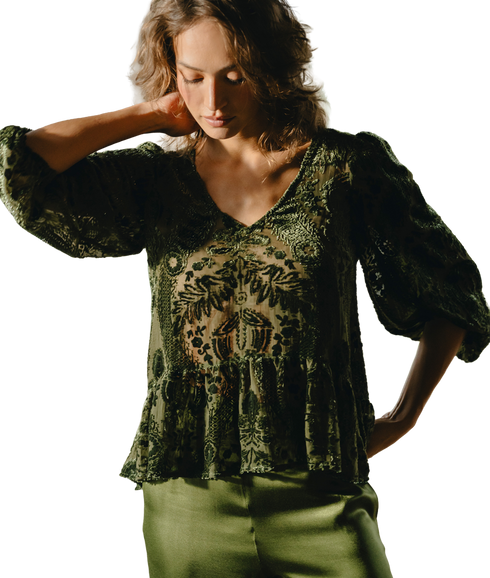 Stevie Blouse - Green