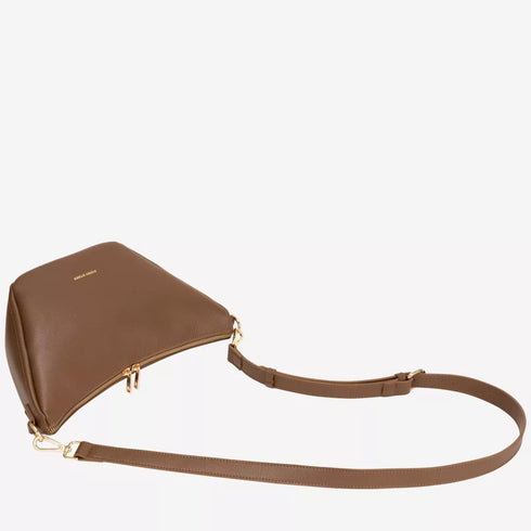 V Line Shoulder Bag M - Brown