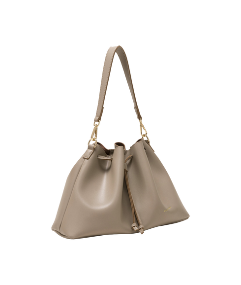 Drawstring Shoulder Cross Body - Taupe