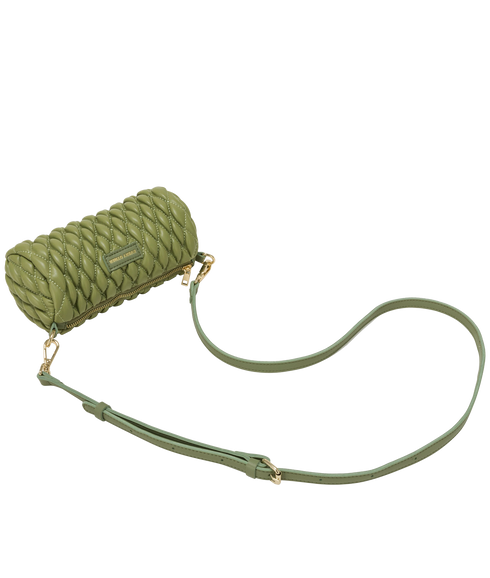 Quilted Barrel Bag - Olive