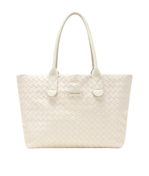Woven Tote Bag - Off White