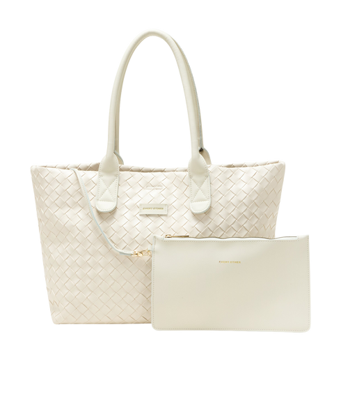Woven Tote Bag - Off White