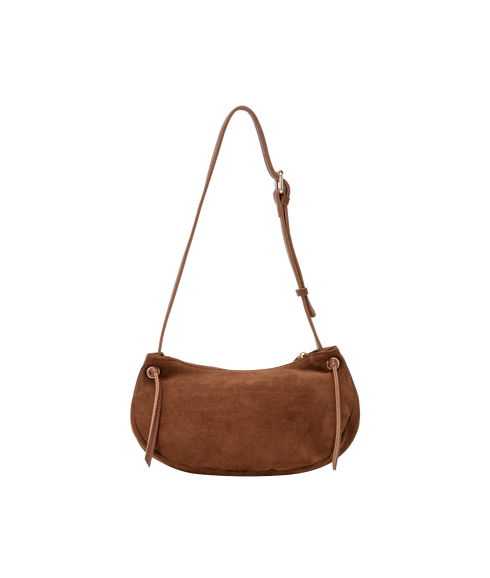 Small Tassel Slouch Shoulder - Brown