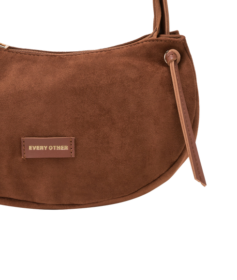 Small Tassel Slouch Shoulder - Brown