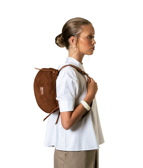 Small Tassel Slouch Shoulder - Brown