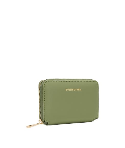 Zip Round Small Purse - Olive