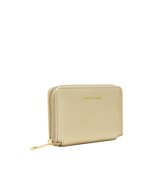 Zip Round Small Purse - Gold