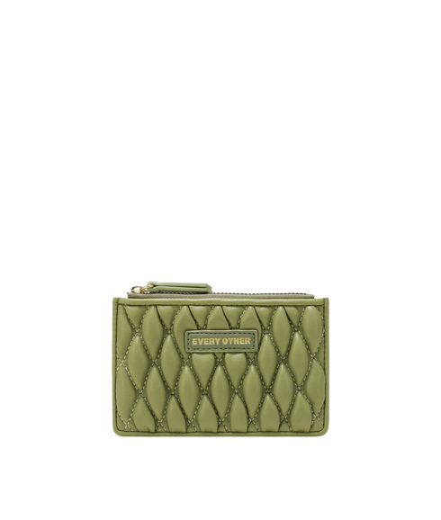Quilted Card Holder - Olive