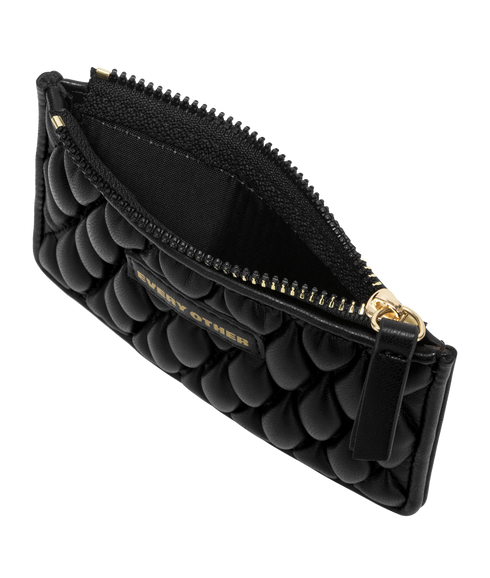 Quilted Card Holder - Black