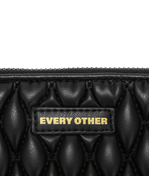 Quilted Card Holder - Black